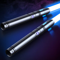 1 x RAW Customer Returns ANASABER Lightsaber, S8 Dueling Lightsaber, 2 in 1 RGB 12 Colors Lightsabers with 4 Soundfonts, Metal Handle, Double-Sided Blade FX Lightsabers for Kids and Adults, Halloween Cosplay - RRP €99.99