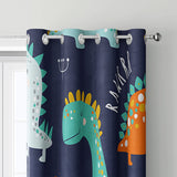 1 x RAW Customer Returns HOSIMA Cartoon Dinosaur Opaque Curtains with Eyelets, Set of 2 140 x 260 cm, Beautiful Animals, Lightweight and Soft Blackout Curtains for Bedroom, Children s Room, Dinosaur 140 x 260 cm  - RRP €43.99