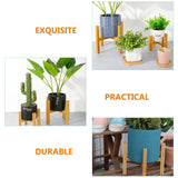 1 x RAW Customer Returns Happyyami Wooden Plant Supports Modern Century Indoor Plants Flower Houseplant Corner Plants Flower Pot Decor 3 Pack - RRP €20.4