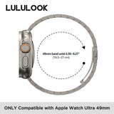 1 x RAW Customer Returns LULULOOK Strap Compatible with Apple Watch Ultra 2 Ultra 49mm, Ultralight Replacement Straps Made of Grade 2 Titanium Sandblasted with DLC Coating for iWatch Ultra Strap, Wide 24mm - RRP €67.75