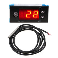 1 x RAW Customer Returns EW-181H Digital Temperature Controller, Digital Temperature Controller Thermostat Calibration Controller with Probe -45 80  - RRP €19.39