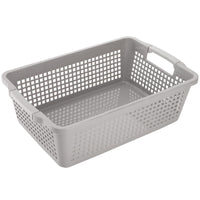 3 x Brand New Hedume Plastic Storage Baskets with Handle 15 x 9.8 x 4.7 Pantry Closet Baskets Large Organization Basket for Kids Room School Office 4 Pack - RRP €61.2