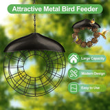 1 x RAW Customer Returns Suet ball holder, bird feeder for hanging, metal bird feeding station, bird feeding column, suet ball holder, suet ball column, suet ball ring, corn ball holder for garden balcony - RRP €15.12