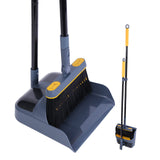 1 x RAW Customer Returns JEHONN Broom and Dustpan Set with Long Handle, 180 Degree Rotating Sweeper and Dustpan Combo for Home, Office, Lobby Sweeping - RRP €25.96