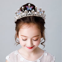 3 x Brand New Voarge Crystal Tiara for Girls Ladies, Princess Crown Headband, Butterfly Flower Pearl Rhinestone Queen Crown, for Wedding, Bride, Bridesmaid, Prom, Royal Headwear - RRP €40.83