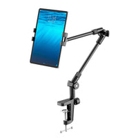 1 x RAW Customer Returns KDD Tablet Holder with 360 Phone iPad Tripod Mount, 27 Long Arm Webcam Stand, Projector Camera Mount for Desk, Fits 4.7 -13 Devices, iPad Mini, Air, iPhone - RRP €32.35