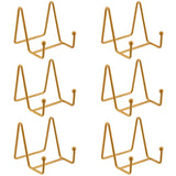 1 x RAW Customer Returns ZEONHEI 6pcs Iron Display Stands 3 Inch Gold Metal Photo Display Stand Small Iron Plate Holder Frame Holder Book Stand Picture Holder Gold - RRP €22.8