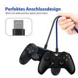 1 x RAW Customer Returns 6amLifestyle PS4 charging cable nylon 3M 2 Pack PS4 controller cable, PS4 cable micro USB cable, USB cable for Sony Playstation 4, PS4 Slim Pro, Xbox One, black-blue - RRP €10.07