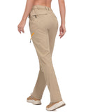 1 x Brand New Mapamyumco Women s Stretch Outdoor Hiking Trousers Cotton Soft Jogger Drawstring Zip Pockets Jogging Bottoms Trekking Hoend and Light Khaki S - RRP €38.3