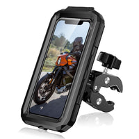 1 x RAW Customer Returns LUROON Motorcycle Cell Phone Holder, Universal Waterproof Bicycle Cell Phone Holder with 360 Rotation, Touch ID Face ID Bike Cell Phone Holder Compatible with 4.5 to 6.8 Smartphones - RRP €24.99