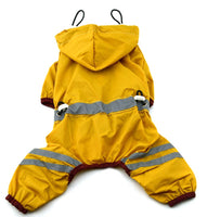 1 x Brand New xiaoyu Small Waterproof Pet Dog Jacket with Hood for Small Medium Dogs, Yellow, XL - RRP €16.8