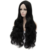 1 x RAW Customer Returns CoastaCloud 30 LOLITA Fashion Wig Long Curly Wavy Hair for Party Adults Black - RRP €23.8