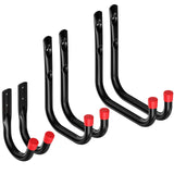 1 x RAW Customer Returns Proster Heavy Giant Wall Hook Kit 6 PCS Universal Hooks Support Strong Hangers Ladder Hooks in Garage Warehouse Storage Tool with Screws - RRP €16.99