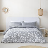 1 x RAW Customer Returns NARCEA Gray Reversible Duvet Cover 150 Bed Closure with Buttons HYPOALLERGENIC - RRP €34.24