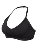 1 x RAW Customer Returns ZAAYO Women s Sports Bra Backless Halter Gym Bra Crush Halter Sports Bras Padded Push Up Bras Medium Support Workout Bra Workout Yoga Top Black S - RRP €25.99