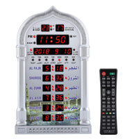 1 x RAW Customer Returns Jadeshay Muslim Alarm Clock, Prayer Clock Wall Calendar Automatic Muslim Islamic Clock With Azan Clock with EU Plug 110-240V - RRP €57.31