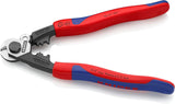 1 x RAW Customer Returns KNIPEX wire rope cutters also burnished for high-strength wire ropes, with multi-component cases 160 mm SB card blister 95 62 160 SB - RRP €41.08