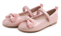 1 x RAW Customer Returns Feversole Girls Cute Dress, girls cute dress mary jane shoes soft party holiday ballet flats bow tie pink vegan patent leather size 36 EU - RRP €32.26