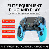 1 x RAW Customer Returns RALAN Blue Wireless Controller Compatible with PS4 Pro Slim PS3 IOS for Switch PC for PS4 Dualshock 4 Gamepad with Headphone Jack and Touchpad - RRP €23.38