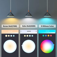 1 x RAW Customer Returns Aoycocr Smart LED E14 Wifi light bulbs, WiFi lamp 5W 400LM 2700-6500K RGB, music dimmable Bluetooth lamp, Smart Home controllable via app, compatible with Alexa Google Home - RRP €8.05