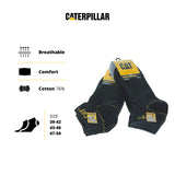 1 x RAW Customer Returns CAT Caterpillar Men s Universal Short Socks 43-46, 6 Pairs Grey  - RRP €21.54