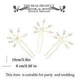 1 x Brand New Yean Bridal Hair Pins Wedding Hair Accessories Hair Clips Headpiece for Women Girls 3pcs - RRP €9.66