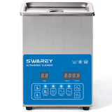 1 x RAW Customer Returns SWAREY 2.5L Ultrasonic Cleaner Ultrasonic Device 40KHz 100W Cleaning Equipment Ultrasonic Cleaner Cleaning Timer and Heater for Dentures, Jewelry, Watches, Necklaces, Glasses, Industrial Accessories - RRP €109.99