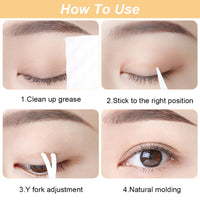 75 x Brand New TUKNON Droopy Eyelid Stripes, Droopy Eyelid Tapes, Eyelid Stripes, Eyelid Adhesive Tape, Double-Sided Eyelid Tapes, Invisible Double Eyelid Stripes, Waterproof, with Forked Rod Tweezers 720 Pcs  - RRP €1350.0