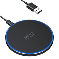 1 x RAW Customer Returns Wireless Charger, Fast Wireless Charger up to 20W Compatible with Samsung Galaxy S23 S22 S21 S20 S10, Compatible with iPhone 12 13 14 15 Series. - RRP €14.1