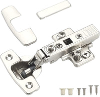 1 x RAW Customer Returns Furniware Pack of 10 Cabinet Hinges with Soft Close Cabinet Hinge 4D Adjustment Depth, Side, Height and Closing Speed Full Overlay Hinges for Furniture Kitchen Cabinet - RRP €32.26