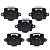 5 x RAW Customer Returns Hotiko Push Lock Button Latch Door Lock Motorhome Furniture Lock for RV Camping Cupboard Drawer Caravan Van Motorhome Yacht Ship Boat Black ABS 5 Pieces  - RRP €108.85