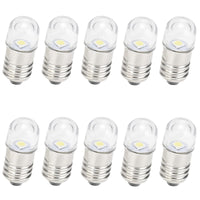 1 x RAW Customer Returns GutReise AC DC E10 Bulbs, Pack of 10 4.5V Cool White E10 Replacement Bulbs Miniature Screw LED Lamps 0.5Watt 65Lm 4.5V, Cool White  - RRP €13.99