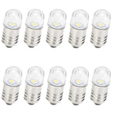 1 x RAW Customer Returns GutReise AC DC E10 Bulbs, Pack of 10 4.5V Cool White E10 Replacement Bulbs Miniature Screw LED Lamps 0.5Watt 65Lm 4.5V, Cool White  - RRP €13.99