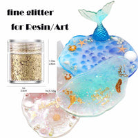 1 x RAW Customer Returns Jatidne Glitter for Epoxy Resin Glitter Crafts Fine and Chunky Mixed Glitter Powder for Nails, Resin, Paint, Crafts Wax Melts - RRP €14.47