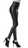 1 x RAW Customer Returns Everbellus Sexy Women s Faux PU Leather Leggings High Waist Hip High Tights Pants, M Size 36, Black - RRP €23.9