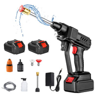 1 x RAW Customer Returns Cordless high pressure cleaner, 48V mobile high pressure cleaner, portable high pressure cleaner with 2 batteries and charger, 30 bar with 5M hose, high pressure spray water gun for car, patio, window - RRP €61.5