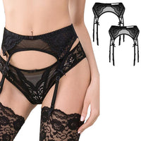 1 x Brand New Varsbaby Sexy Lace Garter Belt for Women Adjustable Women Lace Up Sling Pants Belt Thighs - RRP €17.48