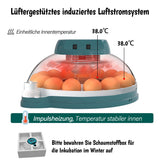 1 x RAW Customer Returns Hethya Automatic Egg Incubator, Automatic Humidity Temperature Control, Automatic Egg Turning, 15 Egg Incubator - RRP €69.8