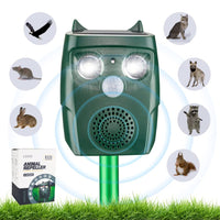 1 x RAW Customer Returns Cat Repeller for Garden, Cat Repeller Ultrasonic Solar Waterproof Animal Repeller Cat Repeller for Cats, Dogs, Birds, Mice 3 Mode Adjustable - RRP €44.87