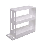 1 x RAW Customer Returns UPP extendable spice rack white l Rotating organization system for spices and medicines I Space-saving niche shelf made of plastic I Ideal as a cupboard insert in the kitchen bathroom I 27.5x10.5x28cm - RRP €22.99