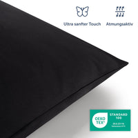 1 x RAW Customer Returns Blumtal Premium Extra Soft Winter Double Duvet Cover 250x200 Pillowcases 50x80 2x , Duvet Cover in Fine Microfibre Fabric 120g m2, Set of 2, Anthracite - RRP €32.45