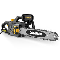 1 x RAW Customer Returns DOVAMAN 2400W Electric Chainsaw, with Auto-Tension SDS System, 40cm Oregon Bar and Chain, 15m s Chain Speed, Automatic Oiler, Mechanical Brake and 2 Chains - DCS01A - RRP €98.33