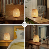 1 x RAW Customer Returns GUANSHAN Bamboo Weaving Lantern Table Lamp Bedside Lamp Japanese Style Night Light Decorative Table Lamp Table Lighting Bamboo Lampshade for Bedroom, Living Room - RRP €36.29