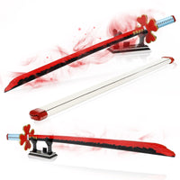 1 x RAW Customer Returns Demon Ideas Slayer Sword Cosplay Anime Tengen Uzui Katana, Clamping Building Blocks Sword Building Blocks Decoration Gift for Adults Boys from 6-16 with Sheath and Holder Compatible with Lego Sword 1478 Pieces  - RRP €41.99