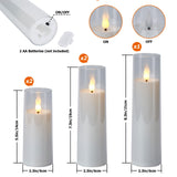 1 x RAW Customer Returns IMAGE Set of 5 Flickering Flameless Candles D2.3 x H5 5 7 7 8 Battery Operated LED Pillar Candles with 10 Key Remote Control Timer for Wedding Christmas Home Decor, White - RRP €22.8