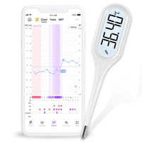 1 x RAW Customer Returns Easy Home basal thermometer for cycle control basal temperature thermometer fertility thermometer for fertility and ovulation tracking fever detection with Premom APP - RRP €22.5