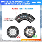 1 x RAW Customer Returns WYRIAZA Universal Car Snow Chains - 165-265MM R15-R19 6PCS Car Tire Chain Extrem Easy Grip Automatic Auto SUV Winter Vehicle Non-Chainable Snow Chain 205 55 R16 Snow Chain 215 65 R16 - RRP €63.49