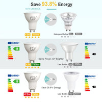 1 x RAW Customer Returns GY GU10 LED cold white lamp 4.9W 790 lumen 6500K cold white light bulbs, replaces 80W halogen lamp, beam angle 120 light source, not dimmable energy saving lamp, pack of 10 - RRP €29.99