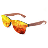 1 x RAW Customer Returns GQUEEN Sunglasses Wood Men Women Polarized Retro UV400 - RRP €22.49