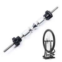 1 x RAW Customer Returns Bicycle Wheel Truing Stand Thru Axle Adapter 250mm Alloy Bike Hub Repair Tool Truing Stand Platform Pass-Through Pin Adapter Work with 12 15 20mm Pivot Front Wheels - RRP €19.89